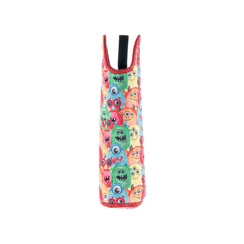 Sleeve for Water bottle, colorful monsters design